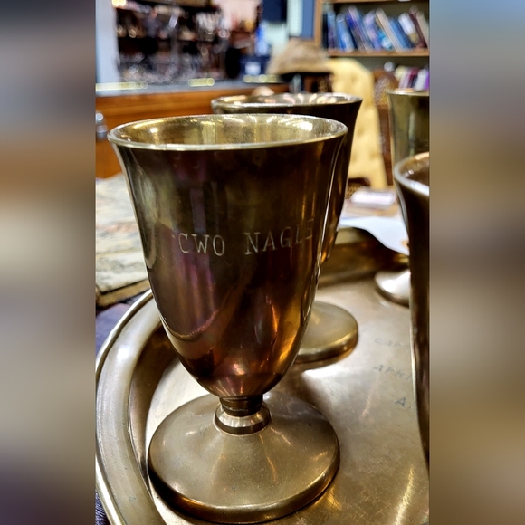 Korean War Goblet and Tray Set - Picture 6 of 10